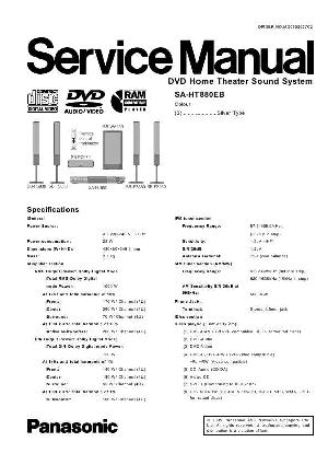 Сервисная инструкция Panasonic SA-HT880EB ― Manual-Shop.ru