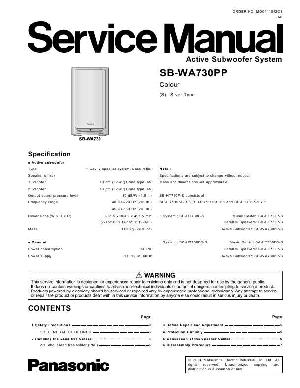 Сервисная инструкция Panasonic SB-WA730PP ― Manual-Shop.ru