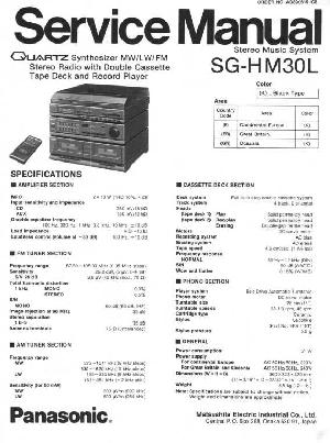 Сервисная инструкция Panasonic SG-HM30L ― Manual-Shop.ru