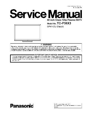 Сервисная инструкция Panasonic TC-P50X3 ― Manual-Shop.ru