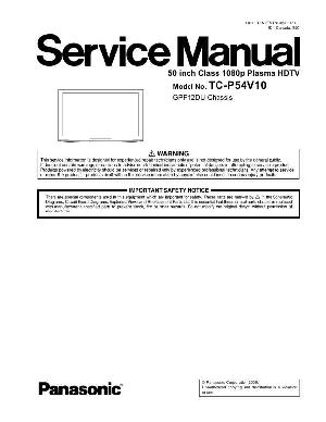 Сервисная инструкция Panasonic TC-P54V10 ― Manual-Shop.ru