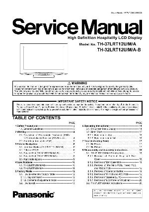 Service manual Panasonic TH-32LRT12, TH-37LRT12 ― Manual-Shop.ru