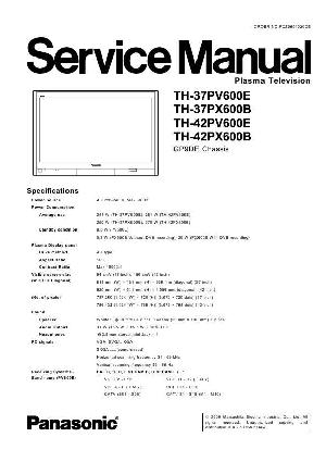 Service manual Panasonic TH-37PV600E, TH-42PV600E, PX600B, GP9DE ― Manual-Shop.ru