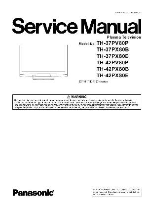 Service manual Panasonic TH-37, 42PV80P, PX80E, GPH11DE ― Manual-Shop.ru