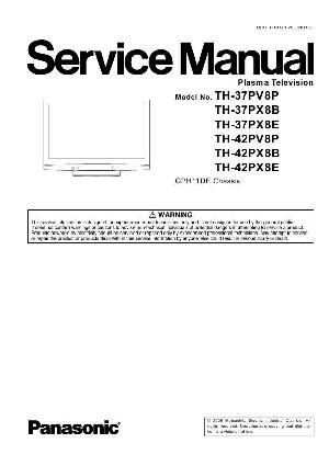 Service manual Panasonic TH-37, TH-42PV8P, TH-PX8, GDH11DE chassis ― Manual-Shop.ru