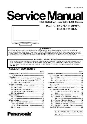 Сервисная инструкция Panasonic TH-37LRT12U ― Manual-Shop.ru