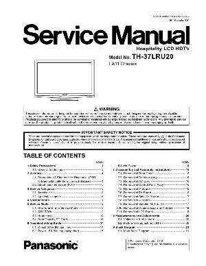 Сервисная инструкция Panasonic TH-37LRU20 LA11 ― Manual-Shop.ru