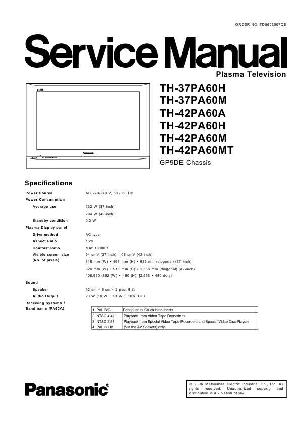 Сервисная инструкция Panasonic TH-37PA60, TH-42PA60 ― Manual-Shop.ru