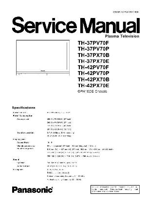 Сервисная инструкция Panasonic TH-37PV70, TH-37PX70, TH-42PV70, TH-42PX70 ― Manual-Shop.ru