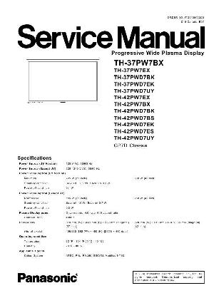 Сервисная инструкция Panasonic TH-37PW7, TH-37PWD7, TH-42PW7, TH-42PWD7 ― Manual-Shop.ru