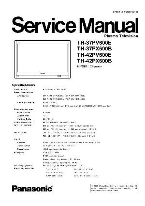 Сервисная инструкция Panasonic TH-37PX600B, TH-42PX600B GP9DE ― Manual-Shop.ru