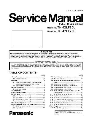Service manual Panasonic TH-42LF20U, TH-47LF20U ― Manual-Shop.ru