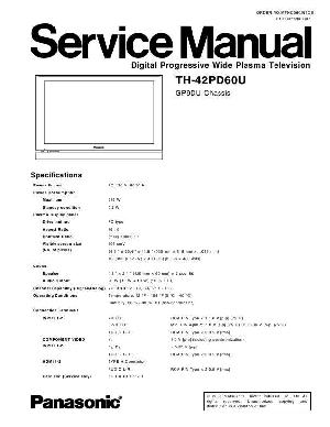 Сервисная инструкция Panasonic TH-42PD60U GP9DU chassis ― Manual-Shop.ru