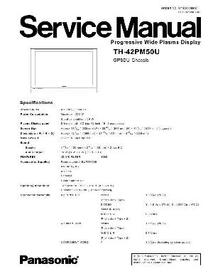 Сервисная инструкция Panasonic TH-42PM50U ― Manual-Shop.ru