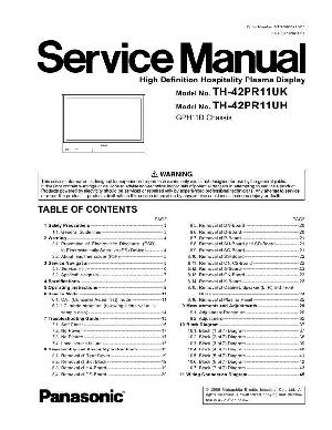 Сервисная инструкция Panasonic TH-42PR11UH, TH-42PR11UK ― Manual-Shop.ru