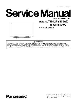 Service manual Panasonic TH-42PY800, TH-42PZ800A, GPF11DA chassis ― Manual-Shop.ru
