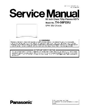 Service manual Panasonic TH-50PE8U, шасси GPH11DU ― Manual-Shop.ru