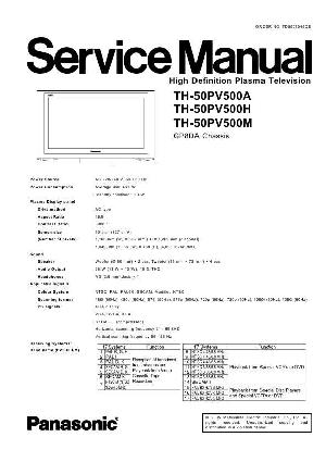 Service manual Panasonic TH-50PV500, GP8DA chassis ― Manual-Shop.ru