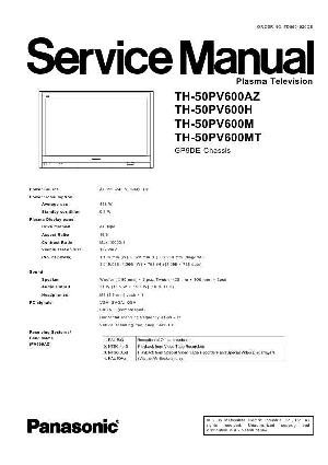 Service manual Panasonic TH-50PV600, GP9DE-CHASSIS  ― Manual-Shop.ru