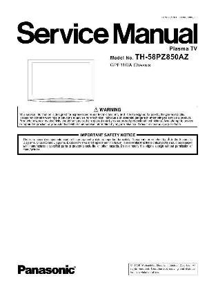 Service manual Panasonic TH-58PZ850AZ ― Manual-Shop.ru