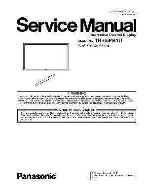 Service manual Panasonic TH-65PB1U GPF15DMON ― Manual-Shop.ru
