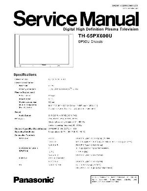 Сервисная инструкция Panasonic TH-65PX600U ― Manual-Shop.ru