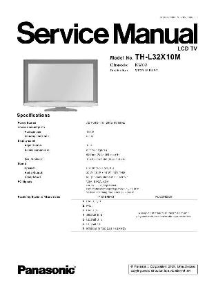 Сервисная инструкция Panasonic TH-L32X10M ― Manual-Shop.ru