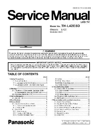 Сервисная инструкция Panasonic TH-L42E5D ― Manual-Shop.ru