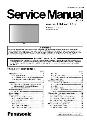 Сервисная инструкция Panasonic TH-L47ET5D, LA35 ― Manual-Shop.ru