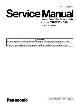 Сервисная инструкция Panasonic TH-M50HD18 ― Manual-Shop.ru