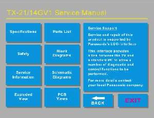 Service manual Panasonic TX-14GV1, TX-21GV1 ― Manual-Shop.ru