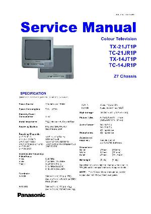 Service manual Panasonic TX-14JT1P, TX-21JT1P ― Manual-Shop.ru