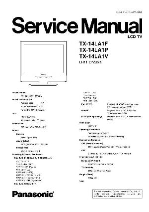 Сервисная инструкция Panasonic TX-14LA1, LH11-Chassis ― Manual-Shop.ru