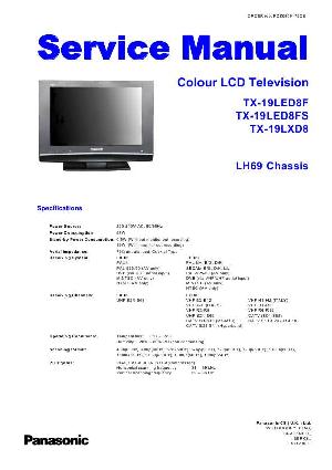 Service manual Panasonic TX-19LED8F, TX-19LXD8, LH69-Chassis ― Manual-Shop.ru