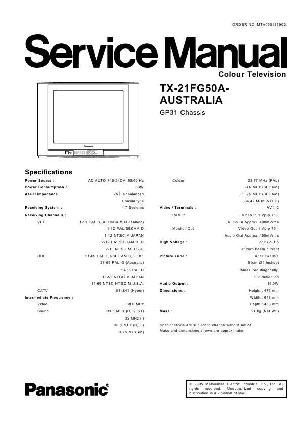 Service manual Panasonic TX-21FG50A, GP31 chassis ― Manual-Shop.ru