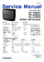 Service manual Panasonic TX-21MD3, TX-25MD3, TX-28MD3