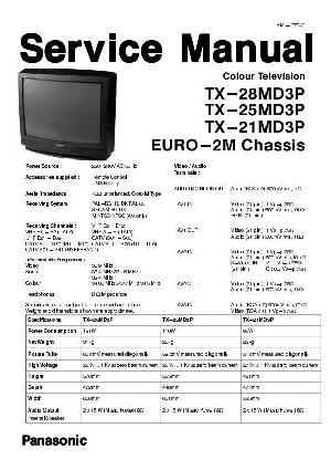 Service manual Panasonic TX-21MD3P, TX-25MD3P, TX-28MD3P ― Manual-Shop.ru