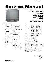 Сервисная инструкция Panasonic TX-21MD4, TX-25MD4, TX-28MD4