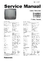 Service manual Panasonic TX-21MD4C, TX-25MD4C, TX-28MD4C