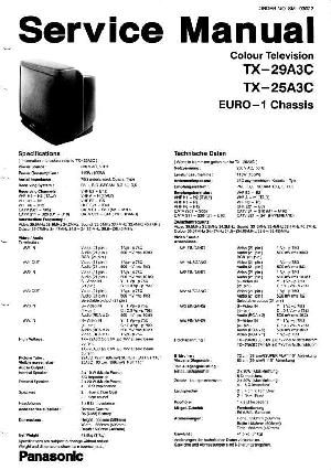 Сервисная инструкция Panasonic TX-25A3, TX-29A3 ― Manual-Shop.ru