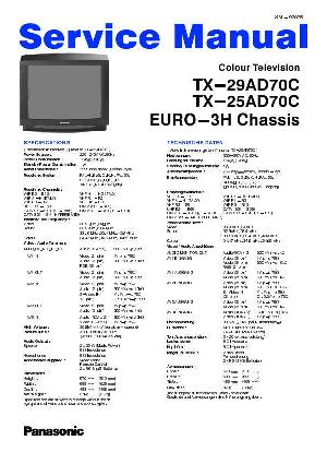 Сервисная инструкция Panasonic TX-25AD70C, TX-29AD70C EURO-3H ― Manual-Shop.ru