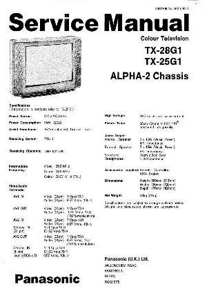 Service manual Panasonic TX-25G1, TX-28G1 ― Manual-Shop.ru