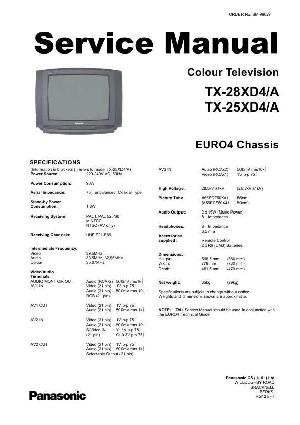 Service manual Panasonic TX-25XD4, TX-28XD4 ― Manual-Shop.ru