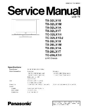 Сервисная инструкция Panasonic TX-26LX1, TX-32LX1 ― Manual-Shop.ru