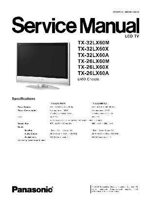 Service manual Panasonic TX-26LX60, TX-32LX60, LH59 chasis ― Manual-Shop.ru