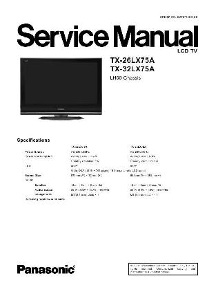 Сервисная инструкция Panasonic TX-26LX75A, TX-32LX75A ― Manual-Shop.ru