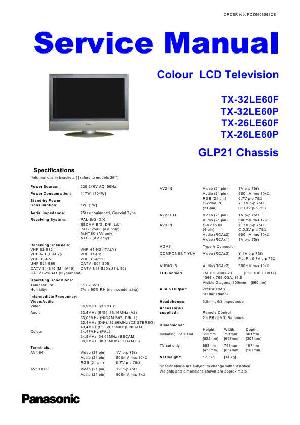 Service manual Panasonic TX-26LE60F, TX-32LE60F, шасси GLP21 ― Manual-Shop.ru