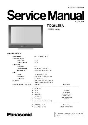 Сервисная инструкция Panasonic TX-26LE8A ― Manual-Shop.ru