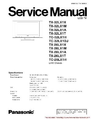 Сервисная инструкция Panasonic TX-26LX1, TX-32LX1 ― Manual-Shop.ru