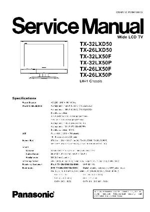 Service manual Panasonic TX-26LX50, TX-26LXD50, TX-32LX50, TX-32LXD50, LH41-Chassis ― Manual-Shop.ru